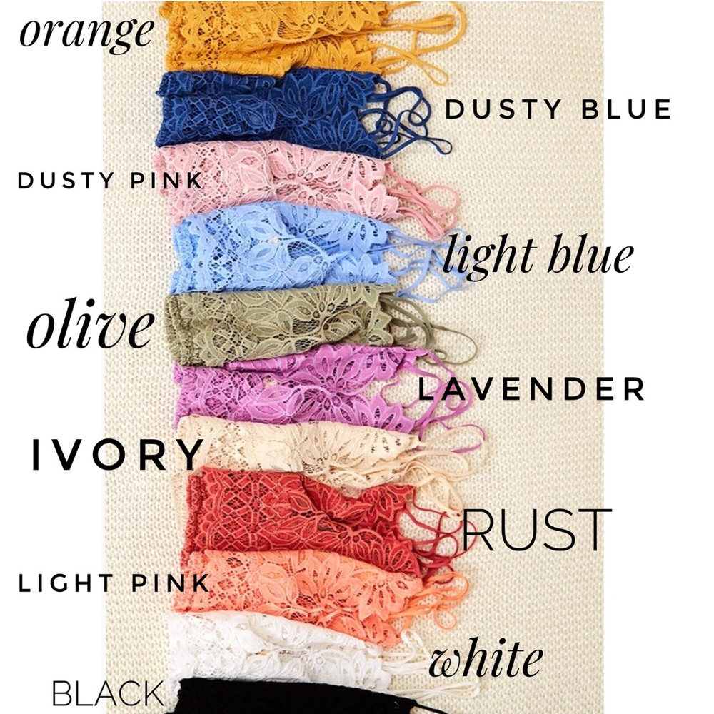 NEW! Crochet Lace Mesh Bralette, Crop Top | Black - Picture 5 of 6